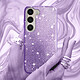 Avizar Coque Paillette pour Samsung Galaxy S23 Hybride Semi-rigide  violet pas cher