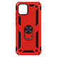 Avizar Coque pour Samsung Galaxy A03 Antichoc Bi-matière Bague Support Vidéo  rouge Coque bi-matière spécialement conçue pour votre Samsung Galaxy A03