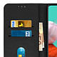 Avizar Étui Samsung Galaxy A51 Housse Intégrale Porte-cartes Fonction Support noir pas cher
