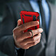 Avis Avizar Coque Galaxy A50 Bi matière Rigide et Souple Bague Support Vidéo rouge