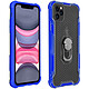 Avizar Coque iPhone 11 Pro Max Bi-matière Contour Bumper Bague métallique bleu foncé Coque de protection spécialement conçue pour Apple iPhone 11 Pro Max