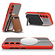Avis Avizar Coque MagSafe pour Samsung S23 Hybride Fine Bords surélevés  Contour Rouge