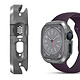 Avizar Coque pour Apple Watch 8 7 41mm et 6 5 4 2 40mm et 3 2 1 38mm Fibre de Carbone  gris pas cher