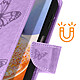 Acheter Avizar Étui pour Galaxy A14 4G et 5G Motif Papillon Portefeuille Support Vidéo Dragonne  Violet