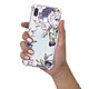 LaCoqueFrançaise Coque Samsung Galaxy A40 anti-choc souple angles renforcés transparente Motif Pivoines Violettes pas cher