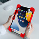 Avizar Coque pour tablette 8.9 à 12 pouces Universel Silicone Gel Bumper Fonction support  rouge pas cher