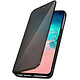 Avizar Housse Samsung Galaxy S10e Étui Miroir Clapet translucide Stand Vidéo noir Etui folio Noir en Polycarbonate, Galaxy S10e
