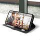 Acheter Avizar Housse Samsung Galaxy S22 Plus avec Clapet Double Fenêtre Support Vidéo noir