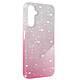 Avizar Coque pour Samsung Galaxy A05s Paillette Silicone Semi rigide Fin Blanc / Rose - Coque à paillette Argent / Rose de la collection Glitter Case, conçue pour habiller votre Samsung Galaxy A05s de manière glamour