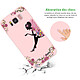 Avis Evetane Coque Samsung Galaxy S8 Silicone Liquide Douce rose pâle Fée Fleurale