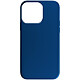 Avizar Coque pour iPhone 15 Pro Max Silicone Semi-rigide Finition Douce au Toucher Fine  Bleu Coque de protection bleu, collection Fast Cover, spécialement conçue pour votre iPhone 15 Pro Max