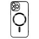 Avizar Coque MagSafe pour iPhone 13 Pro Silicone Protection Caméra  Contour Chromé Noir - Coque MagSafe conçue spécifiquement pour votre Apple iPhone 13 Pro