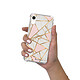 LaCoqueFrançaise Coque iPhone Xr anti-choc souple angles renforcés transparente Motif Marbre Rose pas cher