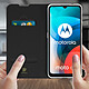 Avis Dux Ducis Housse pour Motorola Moto E7 Étui Porte-carte Fonction Support Vidéo  Noir