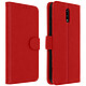 Avizar Étui Nokia 2.3 Housse Intégrale Porte-cartes Fonction Support rouge - Housse portefeuille spécialement conçue pour le Nokia 2.3