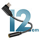 Avis Avizar Adaptateur Audio USB-C vers Jack 3.5mm femelle Design Coudé Longueur 12cm  Noir