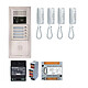AIPHONE - Pack interphone audio 4 BP avec 4 postes programmés AIPHONE - Pack interphone audio 4 BP avec 4 postes programmés