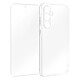 4smarts Coque pour Samsung Galaxy A55 Rigide avec Verre Trempé 9H Transparent Coque en polycarbonate rigide encaissant les chocs et les rayures du quotidien