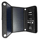 Avizar Panneau Solaire USB 14W, Chargeur Solaire Pliable et Étanche - Noir Découvrez ce chargeur solaire 14W, votre nouvel incontournable de l'été