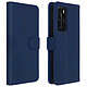 Avizar Étui Huawei P40 Housse Intégrale Porte-carte Fonction Support bleu - Housse portefeuille spécialement conçue pour le Huawei P40