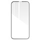Avizar Verre trempé pour iPhone 14 Dureté 9H Adhésion Totale Contour Biseauté  Noir Surface du verre entièrement adhésive pour se coller parfaitement avec l'écran