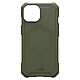 UAG Coque MagSafe pour iPhone 15 Anti-Chutes 4.6m Essential Armor Olive Drab Coque Magsafe Kaki en Polycarbonate, iPhone 15