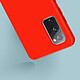 Avizar Coque Galaxy S20 FE Semi-rigide Soft Touch Compatible QI rouge pas cher