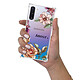 LaCoqueFrançaise Coque Samsung Galaxy Note 10 anti-choc souple angles renforcés transparente Motif Amour en fleurs pas cher