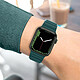Acheter Avizar Bracelet pour Apple Watch 41mm et 40mm et 28mm Silicone Ajustable Fermoir Ardillon  Bleu Canard