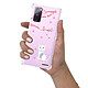 Evetane Coque Samsung Galaxy S20 FE anti-choc souple angles renforcés transparente Motif Chat et Fleurs pas cher