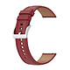 Avizar Bracelet en Cuir Véritable pour Samsung Galaxy Watch 3 45mm / Galaxy Watch 46mm / Huawei Watch GT 3 et GT 2 46mm - Rouge Bracelet de montre Rouge
