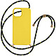 Avizar Coque cordon pour iPhone 15 Silicone Recyclable  Jaune - Coque cordon en silicone gel jaune série Classic Case Bio, conçue spécifiquement pour votre iPhone 15
