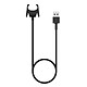 Avizar Câble USB Fitbit Charge 3 et 4 Certifié CE & RoHS Crochet de fixation 1m - Noir Câble USB de charge pour Fitbit Charge 3 avec Crochet de maintien.