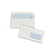 OXFORD Boîte 200 enveloppes blanches auto-adhésives 90g 110x220mm DL fenêtre 45x100mm Enveloppe