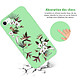 Avis LaCoqueFrançaise Coque iPhone 7/8/ iPhone SE 2020 Silicone Liquide Douce vert pâle Fleurs Sauvages