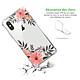 Avis Evetane Coque iPhone X/Xs anti-choc souple angles renforcés transparente Motif Fleurs roses