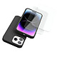Avis Evetane Coque iPhone 14 Pro Silicone liquide Noire + 2 Vitres en Verre trempé Protection écran Antichocs