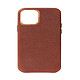 Decoded Coque en cuir pour iPhone 12 Mini Marron - Coque en cuir compatible MagSafe