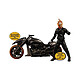 Ghost Rider - Figurine & véhicule sonore et lumineux 1/12  & Hell Cycle Figurine &amp; véhicule sonore et lumineux 1/12 Ghost Rider &amp; Hell Cycle.