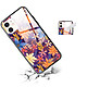 Avis LaCoqueFrançaise Coque iPhone 12 Mini Coque Soft Touch Glossy Fleurs violettes et oranges Design