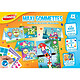 JOUSTRA Kit Créatif Maxi Gommettes et Cartes d'Activités - 4000 Gommettes + 12 Cartes A5 Pastille ou gommette