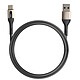 LinQ Câble USB vers USB C 3A Synchronisation Longueur 1,2m Noir Un câble avec une intensité de 3A, assurant une charge fiable et sécurisée