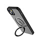 Avis Muvit Coque pour iPhone 15 avec Anneau Fonction Stand MagSafe Noir