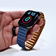 Avis Avizar Bracelet pour Apple Watch 42 44 mm en Simili-cuir avec Fermeture aimantée Bleu Nuit