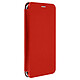 Avizar Housse Smartphone 4.8'' à 5.3'' Clapet Porte-carte Fonction Coulissante  Rouge - Étui Folio compatible avec tous les smartphones de 4,8 à 5,3 pouces