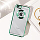 Avizar Coque pour iPhone 6 et 6s Paillette Amovible Silicone Gel  Vert pas cher