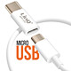 Avis LinQ Adaptateur micro USB vers USB-C Blanc