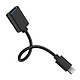 Avizar Adaptateur USB Femelle vers USB-C Mâle Connexion Fluide Compact Noir Adaptateur OTG USB C spécialement conçu pour votre smartphone ou votre tablette