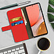 Avis Avizar Housse Samsung Galaxy A72 Porte-carte Fonction Support Vidéo rouge