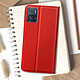 Avizar Étui pour Motorola Moto E22 et E22i avec Clapet Porte-carte Fonction Support  rouge pas cher